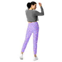 Starry Glitter Purple Women's Joggers - Thumbnail 4