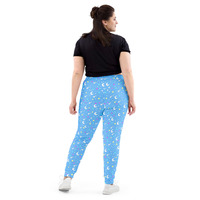 Starry Glitter Blue Women's Joggers - Thumbnail 10