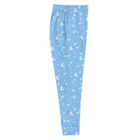 Starry Glitter Blue Women's Joggers - Thumbnail 15
