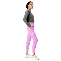 Starry Glitter Pink Women's Joggers - Thumbnail 1