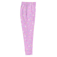 Starry Glitter Pink Women's Joggers - Thumbnail 15
