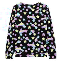 Starry Party Black Unisex Sweatshirt - Thumbnail 20