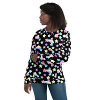 Starry Party Black Unisex Sweatshirt - Thumbnail 25