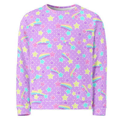 Starry Party Purple Unisex Sweatshirt