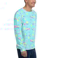 Starry Party Blue Unisex Sweatshirt - Thumbnail 14