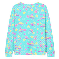 Starry Party Blue Unisex Sweatshirt - Thumbnail 17