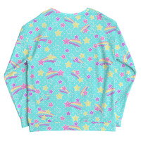 Starry Party Blue Unisex Sweatshirt - Thumbnail 19