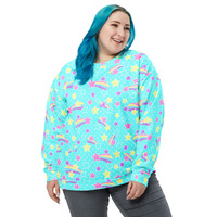 Starry Party Blue Unisex Sweatshirt - Thumbnail 23