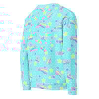 Starry Party Blue Unisex Sweatshirt - Thumbnail 33