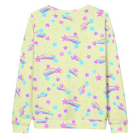 Starry Party Yellow Unisex Sweatshirt - Thumbnail 17