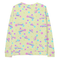 Starry Party Yellow Unisex Sweatshirt - Thumbnail 18
