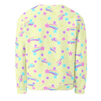 Starry Party Yellow Unisex Sweatshirt - Thumbnail 31