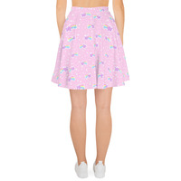 Bubblegum Bunny Shooting Stars Skater Skirt - Thumbnail 3
