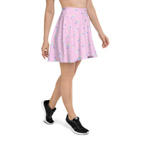 Bubblegum Bunny Shooting Stars Skater Skirt - Thumbnail 4