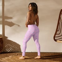 Bubblegum Bunny Shooting Stars Yoga Leggings - Thumbnail 3