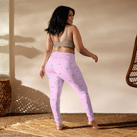 Bubblegum Bunny Shooting Stars Yoga Leggings - Thumbnail 5