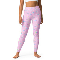 Bubblegum Bunny Shooting Stars Yoga Leggings - Thumbnail 19