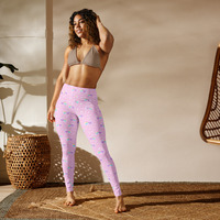 Bubblegum Bunny Shooting Stars Yoga Leggings - Thumbnail 20