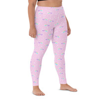 Bubblegum Bunny Shooting Stars Yoga Leggings - Thumbnail 27