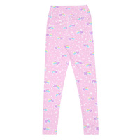 Bubblegum Bunny Shooting Stars Yoga Leggings - Thumbnail 32