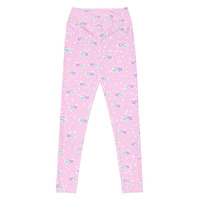 Bubblegum Bunny Shooting Stars Yoga Leggings - Thumbnail 33
