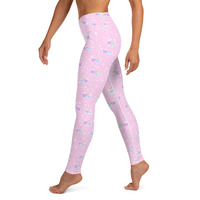 Bubblegum Bunny Shooting Stars Yoga Leggings - Thumbnail 37