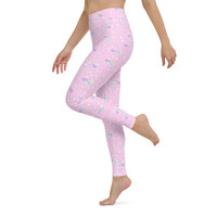 Bubblegum Bunny Shooting Stars Yoga Leggings - Thumbnail 43