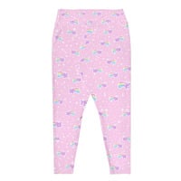 Bubblegum Bunny Shooting Stars Plus Size Leggings - Thumbnail 10