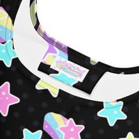 Starry Party Black Skater Dress - Thumbnail 6