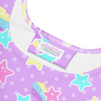 Starry Party Purple Skater Dress - Thumbnail 6