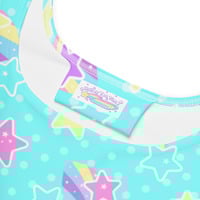 Starry Party Blue Skater Dress - Thumbnail 6