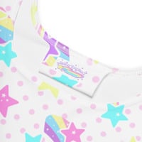 Starry Party White Skater Dress - Thumbnail 6
