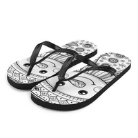 December Snowmen Flip-Flops - Thumbnail 1