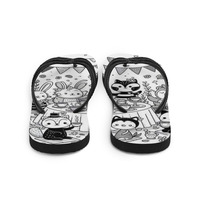 November Party Frabic Flip-Flops - Thumbnail 2