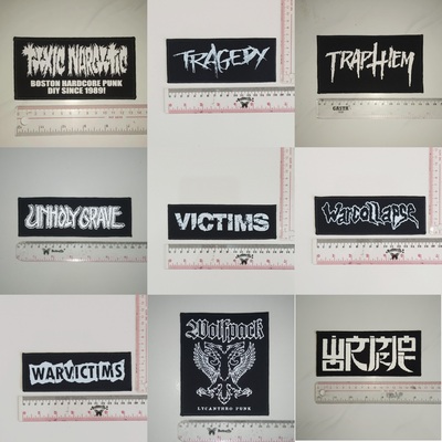 08 - punk patches, hardcore, crust, d beat, metal, thrash, power violence, grindcore, dtf / screen printed patch