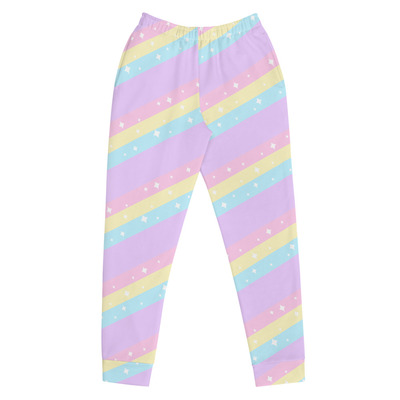 Teatime fantasy purple rainbow women's joggers