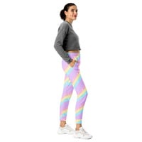 Teatime Fantasy Purple Rainbow Women's Joggers - Thumbnail 1