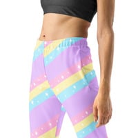 Teatime Fantasy Purple Rainbow Women's Joggers - Thumbnail 2