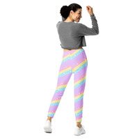 Teatime Fantasy Purple Rainbow Women's Joggers - Thumbnail 4