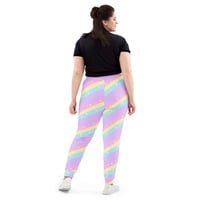 Teatime Fantasy Purple Rainbow Women's Joggers - Thumbnail 10