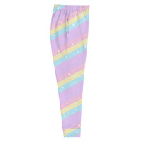 Teatime Fantasy Purple Rainbow Women's Joggers - Thumbnail 15