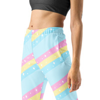 Teatime Fantasy Blue Rainbow Women's Joggers - Thumbnail 2