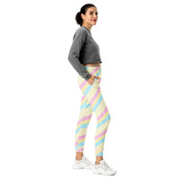 Teatime Fantasy Yellow Rainbow Women's Joggers - Thumbnail 1