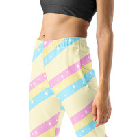 Teatime Fantasy Yellow Rainbow Women's Joggers - Thumbnail 2