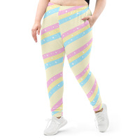 Teatime Fantasy Yellow Rainbow Women's Joggers - Thumbnail 5