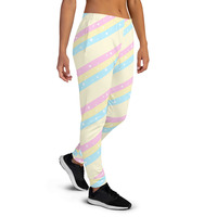 Teatime Fantasy Yellow Rainbow Women's Joggers - Thumbnail 12