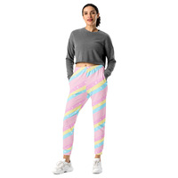 Teatime Fantasy Pink Rainbow Women's Joggers - Thumbnail 3