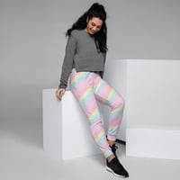 Teatime Fantasy Pink Rainbow Women's Joggers - Thumbnail 11