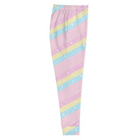 Teatime Fantasy Pink Rainbow Women's Joggers - Thumbnail 15