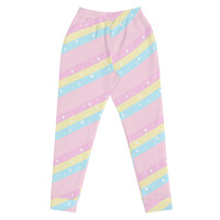 Teatime Fantasy Pink Rainbow Women's Joggers - Thumbnail 16